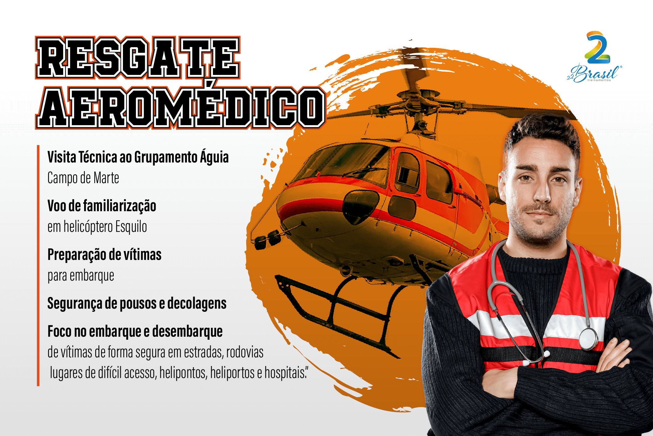 curso de resgate aeromédico sp, regate aeromedico, 22brasil, curso extracurricular enfermagem,