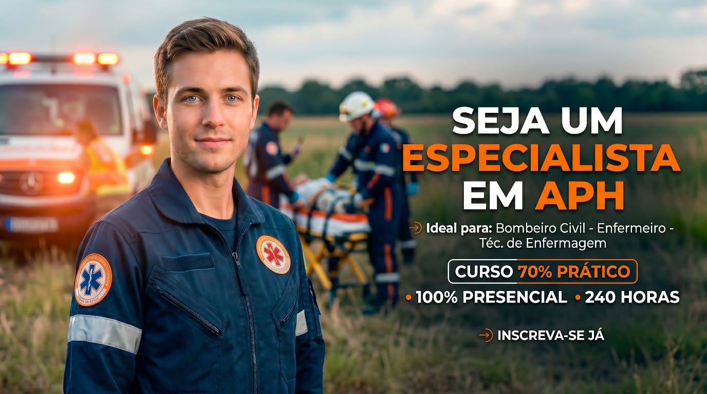 Curso de APH, Curso de Socorrista, enfermeiro, bombeiro Civil, tecnico de enfermagem, horizontal