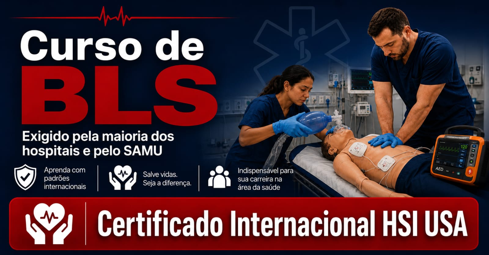 curso BLS USA, 22Brasil, bls hsi paisagem, maior